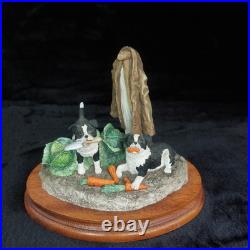 Border Fine Arts Helping Out Border Collie Figurine B0202 Anne Wall 1997 Border Fine Arts Helping Out Border Collie Figurine B0202 Anne Wall 1997