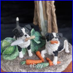 Border Fine Arts Helping Out Border Collie Figurine B0202 Anne Wall 1997 Border Fine Arts Helping Out Border Collie Figurine B0202 Anne Wall 1997