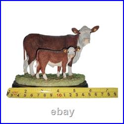 Border Fine Arts Hereford Cow & Calf Figurine Farming Today Collection A27690