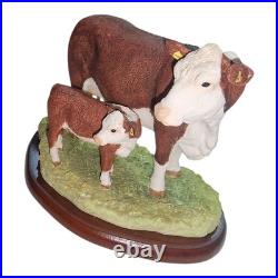 Border Fine Arts Hereford Cow & Calf Figurine Farming Today Collection A27690