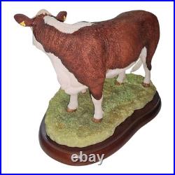 Border Fine Arts Hereford Cow & Calf Figurine Farming Today Collection A27690