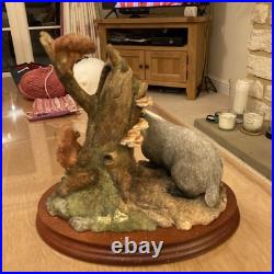 Border Fine Arts Hidden Treasures B1026 Badger & Squirrels Figure Original Box