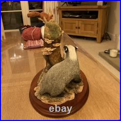 Border Fine Arts Hidden Treasures B1026 Badger & Squirrels Figure Original Box