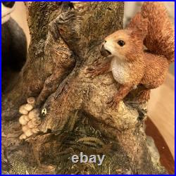 Border Fine Arts Hidden Treasures B1026 Badger & Squirrels Figure Original Box
