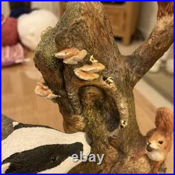 Border Fine Arts Hidden Treasures B1026 Badger & Squirrels Figure Original Box Border Fine Arts Hidden Treasures B1026 Badger & Squirrels Figure Original Box