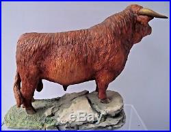 Border Fine Arts Highland Bull Figure Limited Edition 185/950 Cow