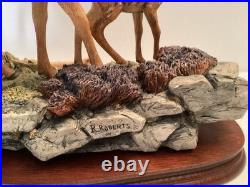 Border Fine Arts Highland Family Deer Hind & Calf By Richard Roberts Border Fine Arts Highland Family Deer Hind & Calf By Richard Roberts