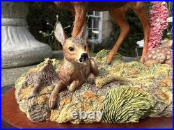 Border Fine Arts In A Sunny Glade BO255 Red Hind Deer & Fawns 1998 by R Ayres Border Fine Arts In A Sunny Glade BO255 Red Hind Deer & Fawns 1998 by R Ayres