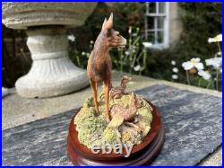 Border Fine Arts In A Sunny Glade BO255 Red Hind Deer & Fawns 1998 by R Ayres Border Fine Arts In A Sunny Glade BO255 Red Hind Deer & Fawns 1998 by R Ayres