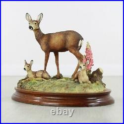 Border Fine Arts In A Sunny Glade Red Hind and Fawn Model