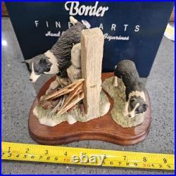 Border Fine Arts JH58 Sweep & JH59 Bob Handmade Figurines by J A Butler Boxed