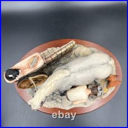 Border Fine Arts JH94b No Foot, No Oss Grey Figure on Wooden Base 1993 RARE VGC Border Fine Arts JH94b No Foot, No Oss Grey Figure on Wooden Base 1993 RARE VGC