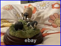 Border Fine Arts James Herriot Come No Closer Collies Sheep A5914 Rare