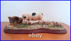 Border Fine Arts James Herriot Studio Collection A1223 Pigs No Scrumping Boxed