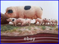 Border Fine Arts James Herriot Studio Collection A1223 Pigs No Scrumping Boxed