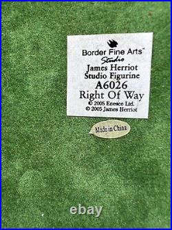 Border Fine Arts James Herriot Studio Figurine'Right of Way' A6026 2005