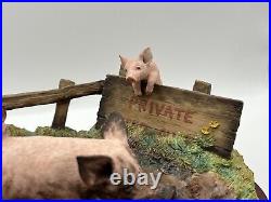 Border Fine Arts James Herriot Studio Vol Pigs'Mud Spa' A8436