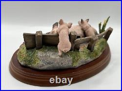 Border Fine Arts James Herriot Studio Vol Pigs'Mud Spa' A8436