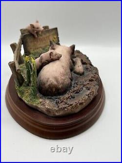 Border Fine Arts James Herriot Studio Vol Pigs'Mud Spa' A8436