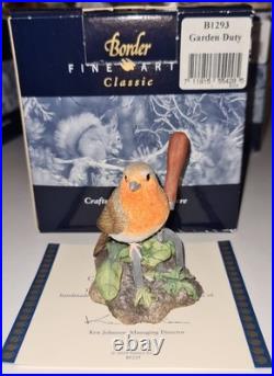 Border Fine Arts Job Lot Collection x15 Wildlife Figurines Mice Birds Boxed Cert
