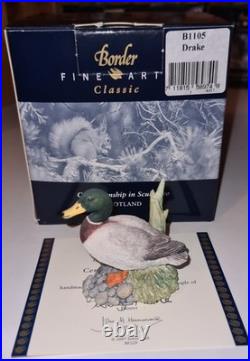 Border Fine Arts Job Lot Collection x15 Wildlife Figurines Mice Birds Boxed Cert