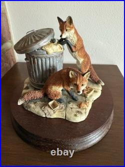 Border Fine Arts L134 Urban Foxes Ltd Ed 84/1250 By David Walton 1993