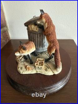 Border Fine Arts L134 Urban Foxes Ltd Ed 84/1250 By David Walton 1993