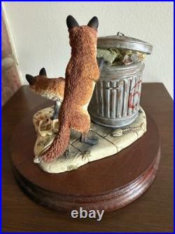 Border Fine Arts L134 Urban Foxes Ltd Ed 84/1250 By David Walton 1993