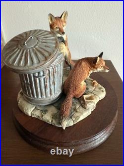 Border Fine Arts L134 Urban Foxes Ltd Ed 84/1250 By David Walton 1993