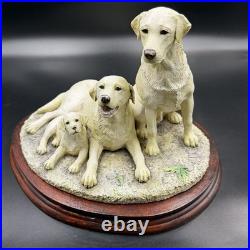Border Fine Arts Labrador Dog Family Figure Statue B0730A 2001 RARE 187/950 VGC