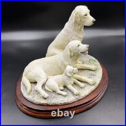 Border Fine Arts Labrador Dog Family Figure Statue B0730A 2001 RARE 187/950 VGC