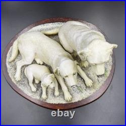 Border Fine Arts Labrador Dog Family Figure Statue B0730A 2001 RARE 187/950 VGC