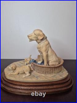 Border Fine Arts Labrador Puppies Denis Geenty Scotland Dog Sculpture