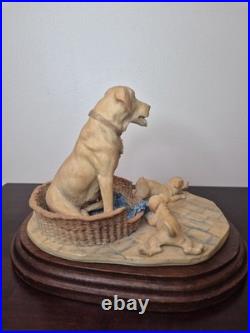 Border Fine Arts Labrador Puppies Denis Geenty Scotland Dog Sculpture