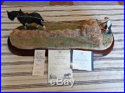 Border Fine Arts Large Diorama'clean Sweep' Limited Edition With Coa