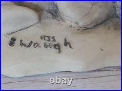 Border Fine Arts Large Otter and Trout WW5 Rare Vintage Figurine 1989 by E. Waugh