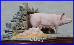 Border Fine Arts Last To Finish Sow and Piglets By Kirsty Armstrong 1996 B0011