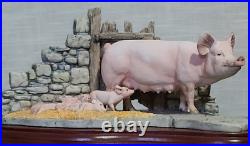 Border Fine Arts Last To Finish Sow and Piglets By Kirsty Armstrong 1996 B0011