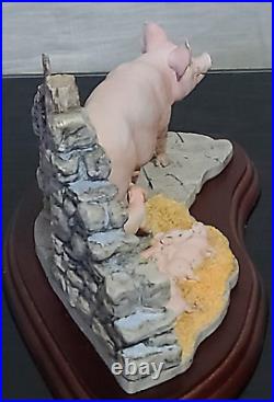 Border Fine Arts Last To Finish Sow and Piglets By Kirsty Armstrong 1996 B0011