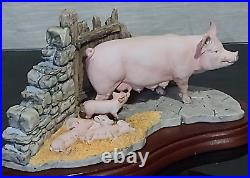 Border Fine Arts Last To Finish Sow and Piglets By Kirsty Armstrong 1996 B0011