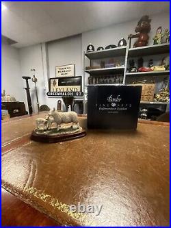 Border Fine Arts Leicester Ewe & Lambs In Original Box Made In Scotland