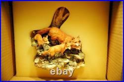 Border Fine Arts Limited 1396 box, Foxes-Look Listen & Learn Very Good Condition