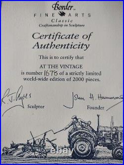 Border Fine Arts Limited Edition AT THE VINTAGE Signed By Ray Ayres