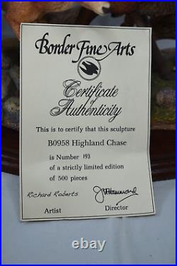 Border Fine Arts Limited Edition Highland Chase 193 / 500