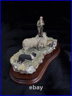 Border Fine Arts Limited Edition Sheepdog and Shepherd Figurine