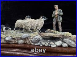Border Fine Arts Limited Edition Sheepdog and Shepherd Figurine