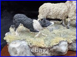 Border Fine Arts Limited Edition Sheepdog and Shepherd Figurine Resin Country