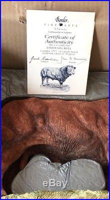 Border Fine Arts Limousin Bull Limited Edition New In Box And Certificate