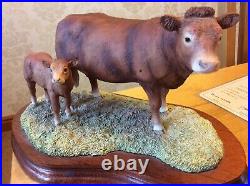 Border Fine Arts Limousin Cow & Calf Style one L157 limited edition