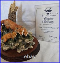Border Fine Arts Limted Edition 613/ 1500 Look Listern & Learn
